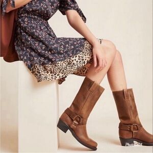 Frye Brown Heeled Boots